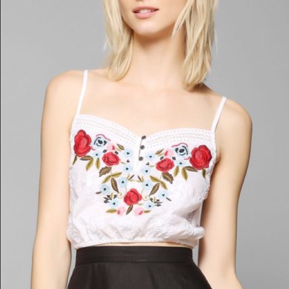 Urban Outfitters Tops - UO kimchi blue cantina embroidered cropped cami